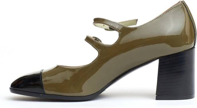 Carel Groene Pump Schoenen met Bandje Green Dames