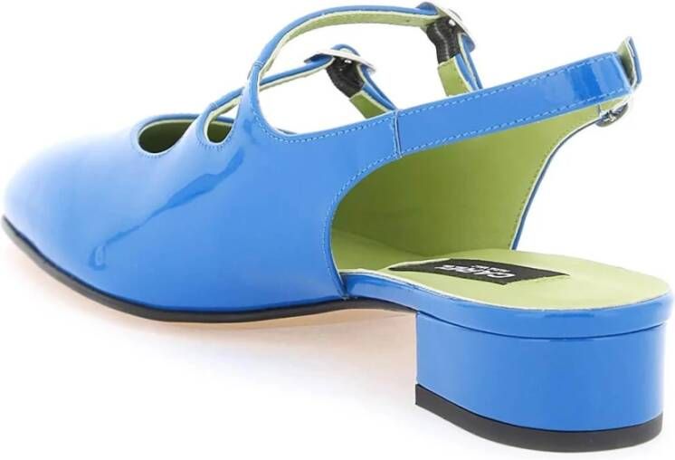 Carel Lakleren Slingback Mary Jane Blue Dames