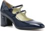 Carel Navy Blauw Lakleer Blokhak Blue Dames - Thumbnail 3