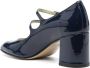 Carel Navy Blauw Lakleer Blokhak Blue Dames - Thumbnail 4