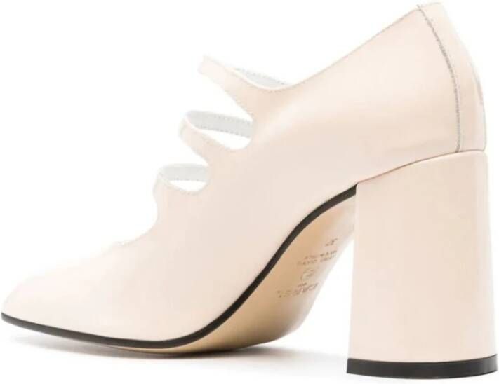 Carel Nude Beige Patent Mary Jane Schoenen Beige Dames