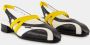 Carel Peachy Katoen Slingback Sandalen Black Dames - Thumbnail 2