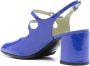 Carel Platte schoenen met verstelbare bandjes en glitterapplicaties Blue Dames - Thumbnail 2