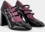 Carel Zwarte Patent Mary Jane Schoenen Black Dames - Thumbnail 3