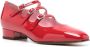 Carel Rode Patentleren Gesploze Platte Schoenen Rood Dames - Thumbnail 3