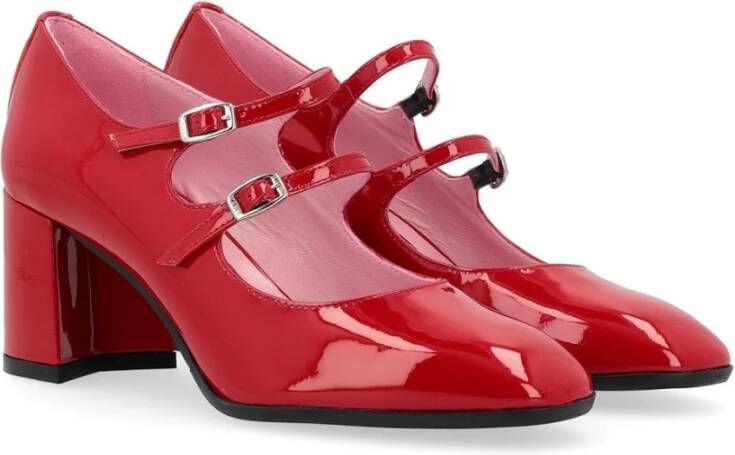 Carel Rode lakleren hoge hak schoen Red Dames