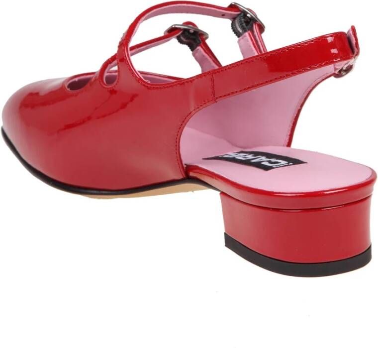 Carel Rode Lakleren Mary Jane Pumps Red Dames