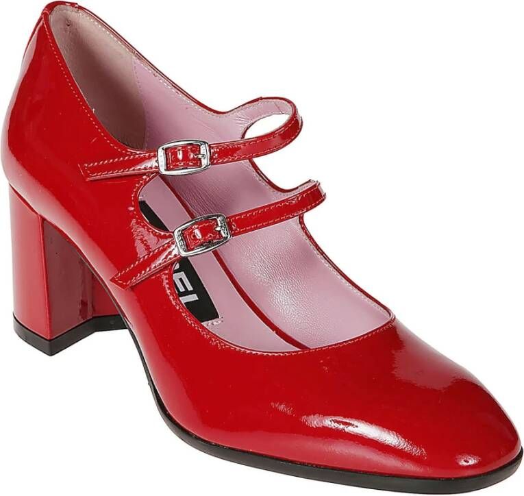 Carel Rode Lakleren Schoenen Red Dames