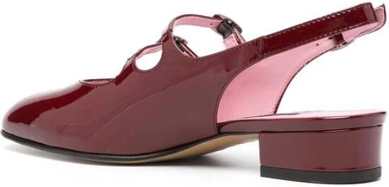 Carel Rode leren slingback schoenen Red Dames