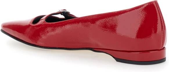 Carel Rode platte schoenen Emilie Red Dames