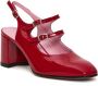 Carel Rode Slingback Pumps met 60mm Hak Red Dames - Thumbnail 2