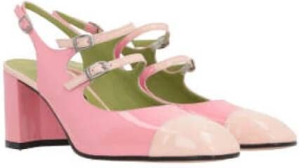 Carel Roze Lakleren Slingback met Amandelvormige Neus Pink Dames