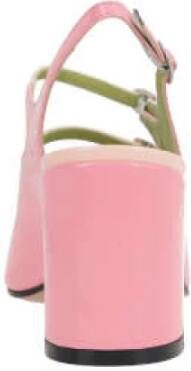 Carel Roze Lakleren Slingback met Amandelvormige Neus Pink Dames