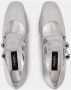 Carel Zilveren leren pumps met enkelband Gray Dames - Thumbnail 4