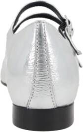 Carel Zilveren Platte Mary-Jane Ballerina Schoenen Gray Dames