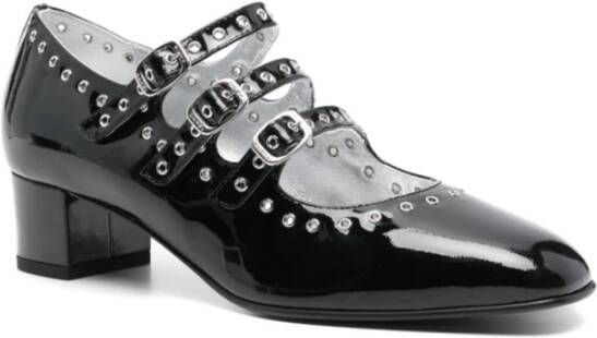 Carel Zwarte Ballerina Pumps met Gesp Sluiting Black Dames