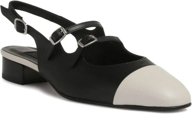 Carel Zwarte Ballerina Schoenen voor Vrouwen Black Dames