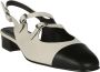 Carel Zwarte Dubbele Band Slingback Schoenen Beige Dames - Thumbnail 2