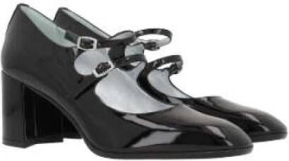 Carel Zwarte Hak Mary-Jane Lakleren Schoenen Black Dames