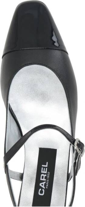 Carel Zwarte Hak Slingback Mary-Jane Schoen Black Dames