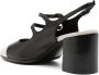 Carel Zwarte Korrelige Leren Blokhak Schoenen Black Dames - Thumbnail 3