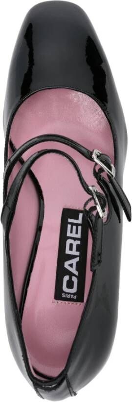 Carel Zwarte Lakleren Mary Jane Schoenen Black Dames