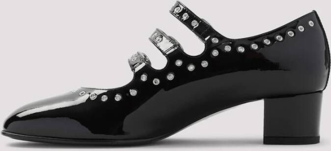 Carel Zwarte Lakleren Pumps Black Dames