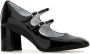 Carel Handgemaakte Zwarte Platte Schoenen met Leren Zool Black Dames - Thumbnail 6