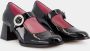 Carel Zwarte leren Carmen Pumps met 5cm hak Black Dames - Thumbnail 2