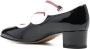 Carel Zwarte Leren Dubbele Gesp Schoenen Black Dames - Thumbnail 2