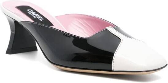 Carel Zwarte Leren Kitten Heel Schoenen Black Dames