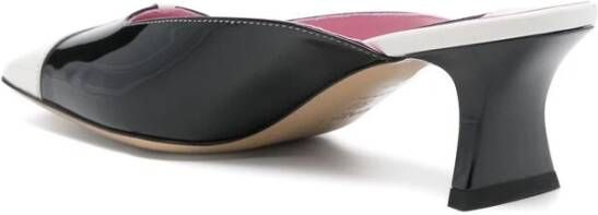 Carel Zwarte Leren Kitten Heel Schoenen Black Dames