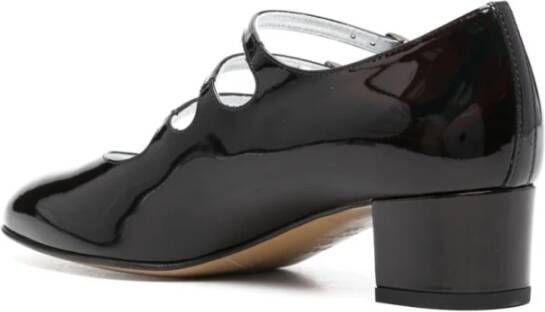 Carel Zwarte leren Mary Janes pumps Black Dames