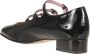 Carel Zwarte Leren Pumps Elegante Stijl Black Dames - Thumbnail 3