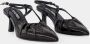 Carel Zwarte Leren Puntige Sandalen Black Dames - Thumbnail 2