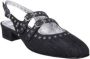 Carel Zwarte Denim Slingback Koningin Schoenen Black Dames - Thumbnail 2