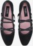 Carel Zwarte Suède Ballet Flats Amandel Teen Black Dames - Thumbnail 2