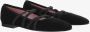 Carel Zwarte Suède Ballet Flats Amandel Teen Black Dames - Thumbnail 3