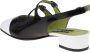 Carel Zwarte en witte slingback van lakleer Black Dames - Thumbnail 5