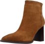 Carmela Elegant Heeled Boots Brown Dames - Thumbnail 2