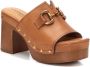 Carmela Elegant Heeled Mules Brown Dames - Thumbnail 4