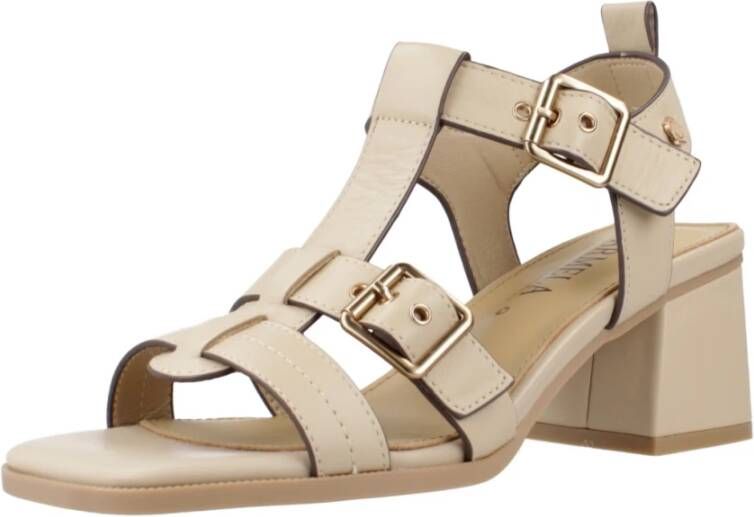 Carmela Elegante High Heel Sandalen Beige Dames