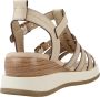 Carmela Modieuze Wedges Schoenen voor Vrouwen Beige Dames - Thumbnail 3