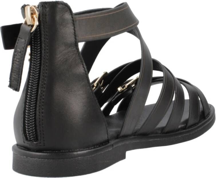 Carmela Platte Sandalen Black Dames