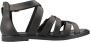 Carmela Platte Sandalen Black Dames - Thumbnail 5