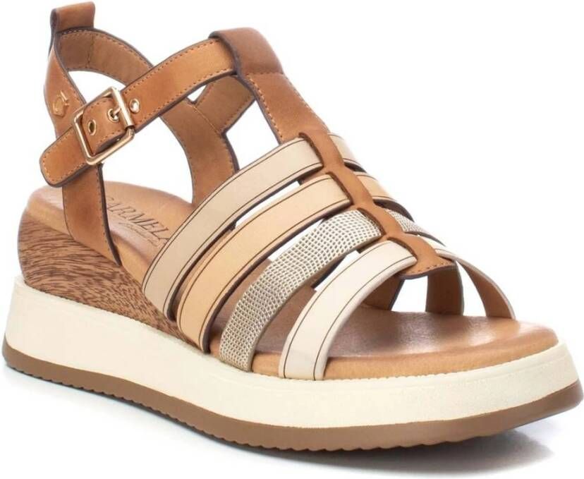 Carmela Sandalen Beige Dames