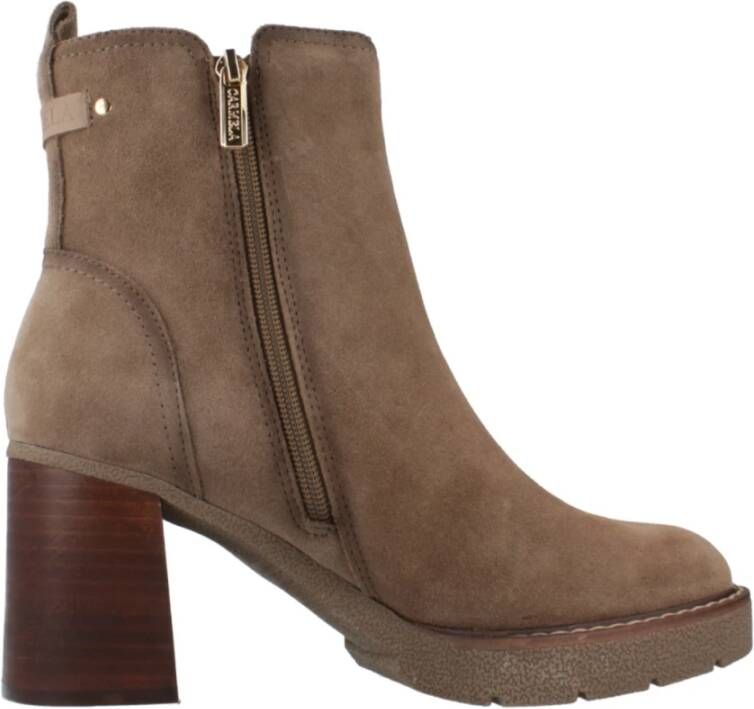 Carmela Stijlvolle Heeled Boots Brown Dames