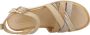 Carmela Stijlvolle Platte Sandalen Beige Dames - Thumbnail 8