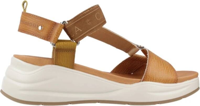 Carmela Stijlvolle Platte Sandalen Brown Dames