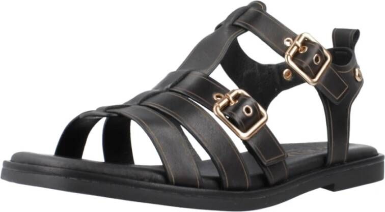 Carmela Stijlvolle Platte Sandalen voor Vrouwen Black Dames